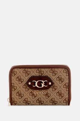 Guess JG2313140 Women's SAMANTHA SLG Medium Zip Around Wallet/ LATTE LOGO