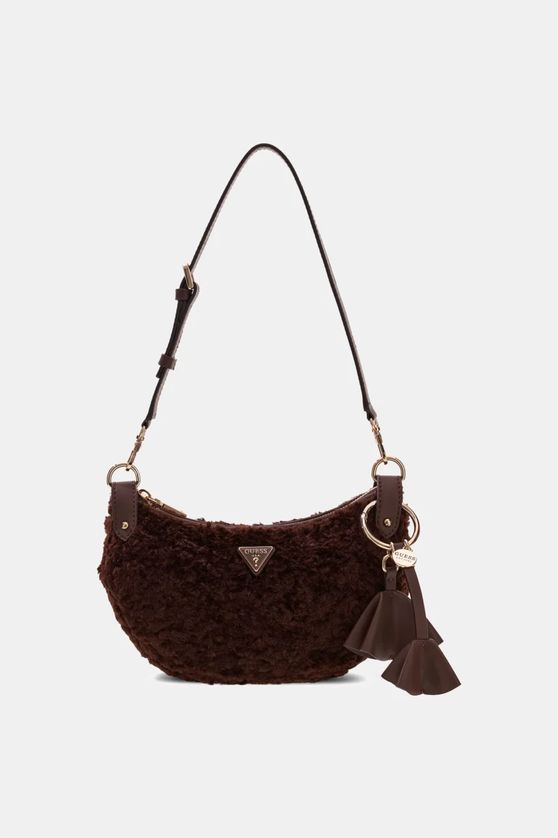 Guess WG225318- Women's KATIE Convertible Fur Shoulder Bag