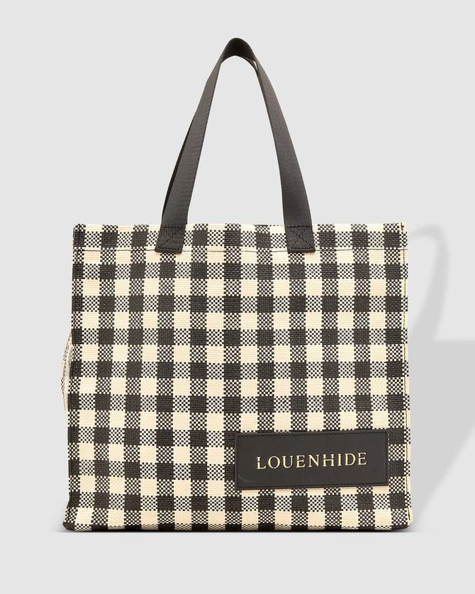 Louenhide 5034 Women's Baby Simpson Checkered Tote Bag
