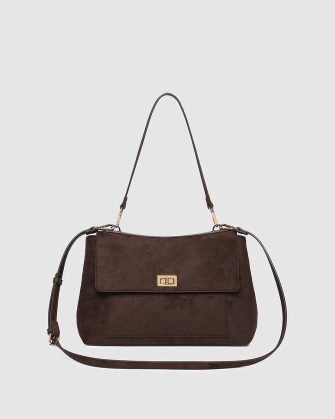 Louenhide 1840SU Women's Arden Suede Shoulder Bag
