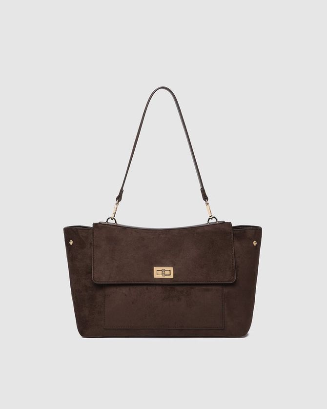 Louenhide 1840SU Women's Arden Suede Shoulder Bag