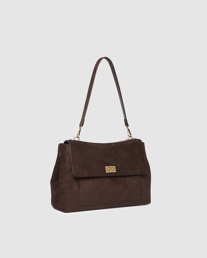 Louenhide 1840SU Women's Arden Suede Shoulder Bag