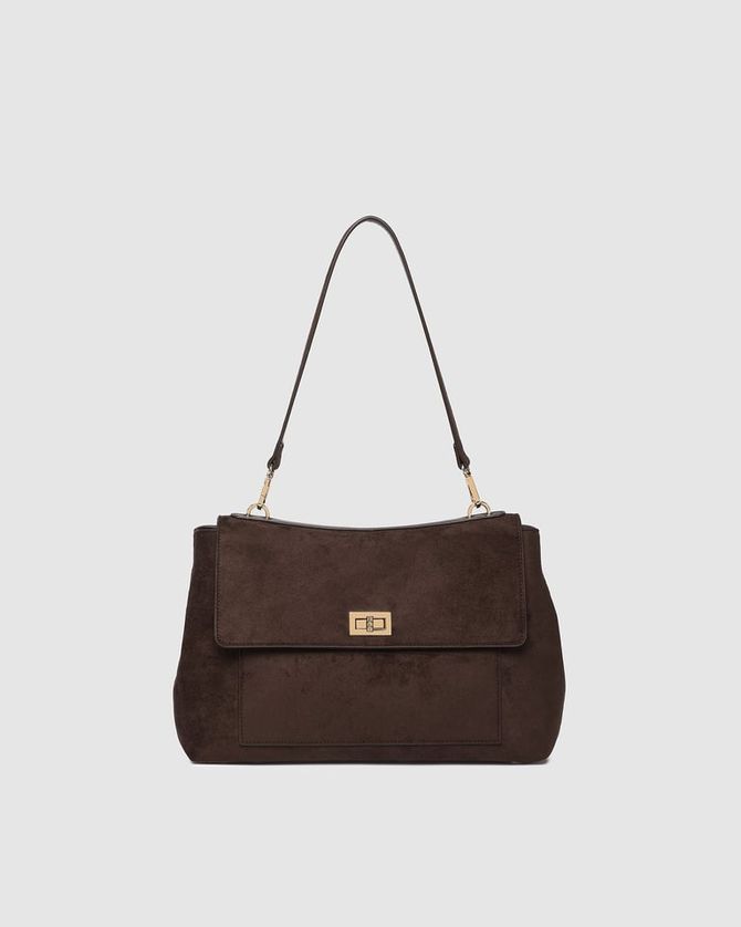 Louenhide 1840SU Women's Arden Suede Shoulder Bag