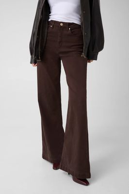Guess W6BA1CW4354 Women's Bellagio High Rise Wide Leg Jeans/