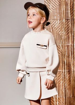 Abel & Lula 5597 Girl's Junior Long Sleeve Sweater & Skirt Set 2PC