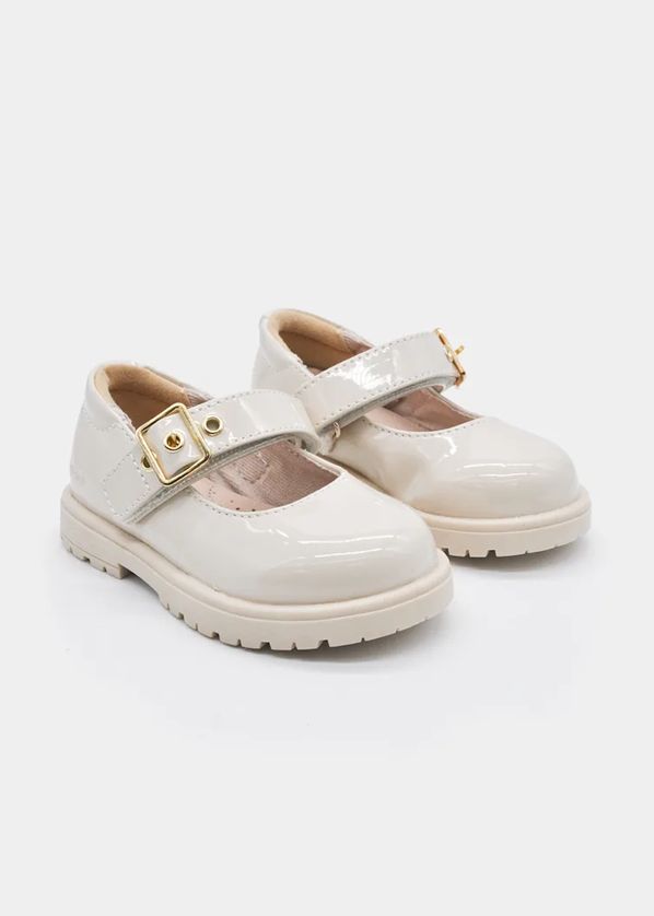 Mayoral 42678 Girl's Velcro Closure Chunky Platform Mary Jane Shoes