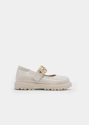 Mayoral 42678 Girl's Velcro Closure Chunky Platform Mary Jane Shoes