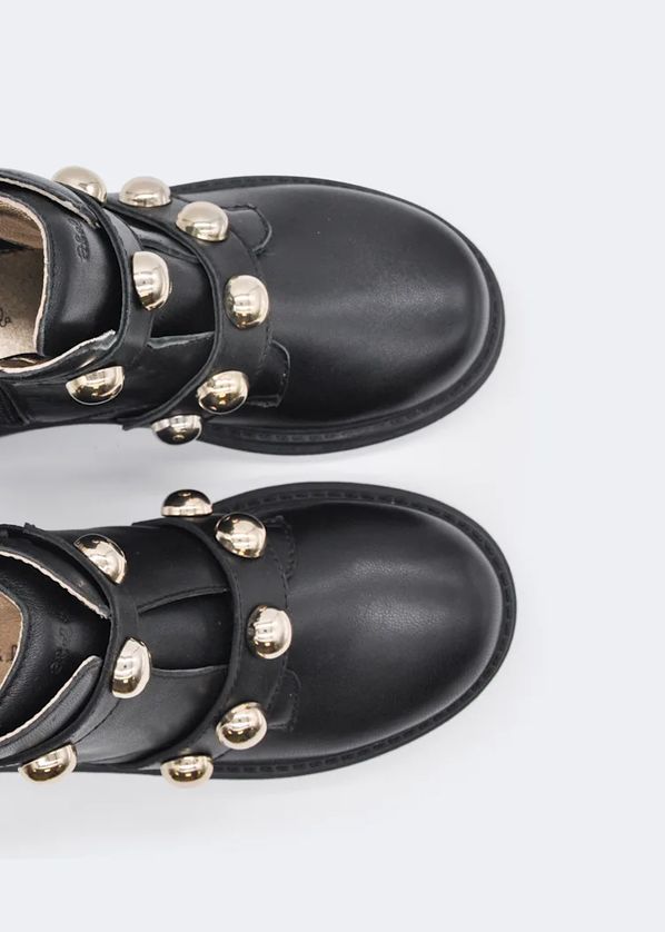 Abel & Lula 5941 Girl's Gold Stud Detail Faux Leather Platform Boots