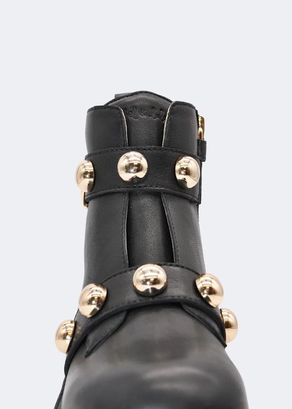 Abel & Lula 5941 Girl's Gold Stud Detail Faux Leather Platform Boots