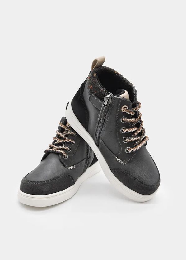 Mayoral 44691 Boy’s Suede Desert Sport Zip Up Ankle Shoes