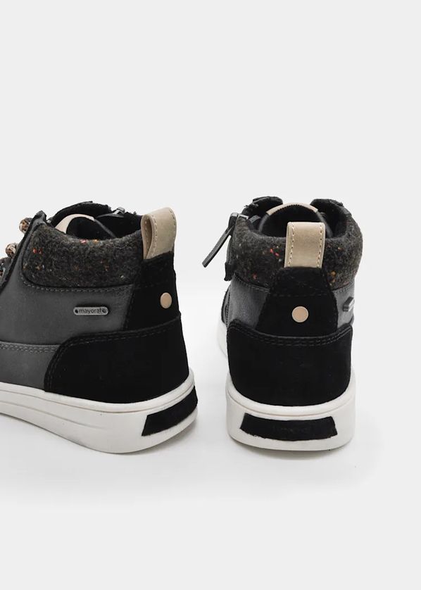 Mayoral 44691 Boy’s Suede Desert Sport Zip Up Ankle Shoes