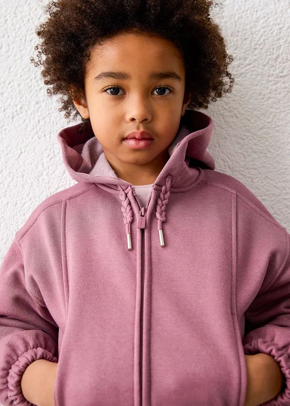 Mayoral 4423/4518 Girl's Youth Hooded Zip-Up & Wide Leg Jogger Tracksuit Set 2PC