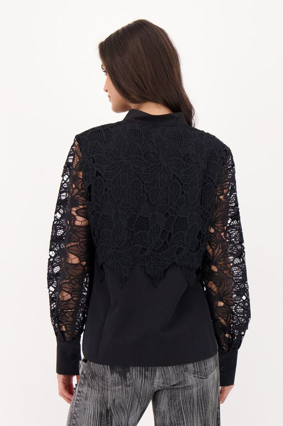 Gabby Isabella 526632 Women's Lace Overlay Blouse