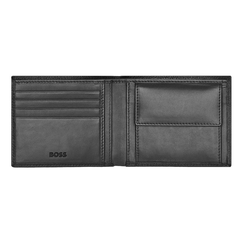 Boss HLM416A Portefeuille pour hommes - Grain classique NOIR