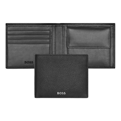 Boss HLM416A Portefeuille pour hommes - Grain classique NOIR