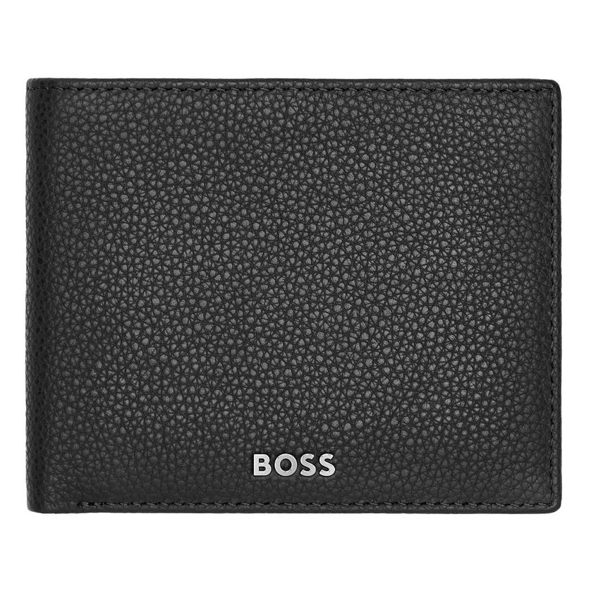 Boss HLM416A Portefeuille pour hommes - Grain classique NOIR