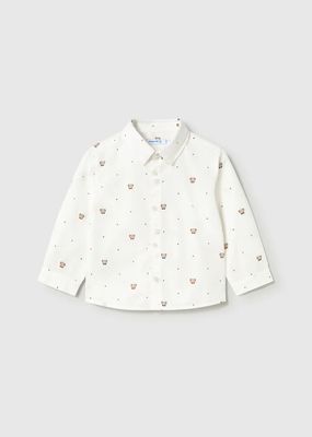 Mayoral 2110/2542 Baby Boy's Long Sleeve Shirt & Corduroy Pants Set 2PC – Nata- Toffee
