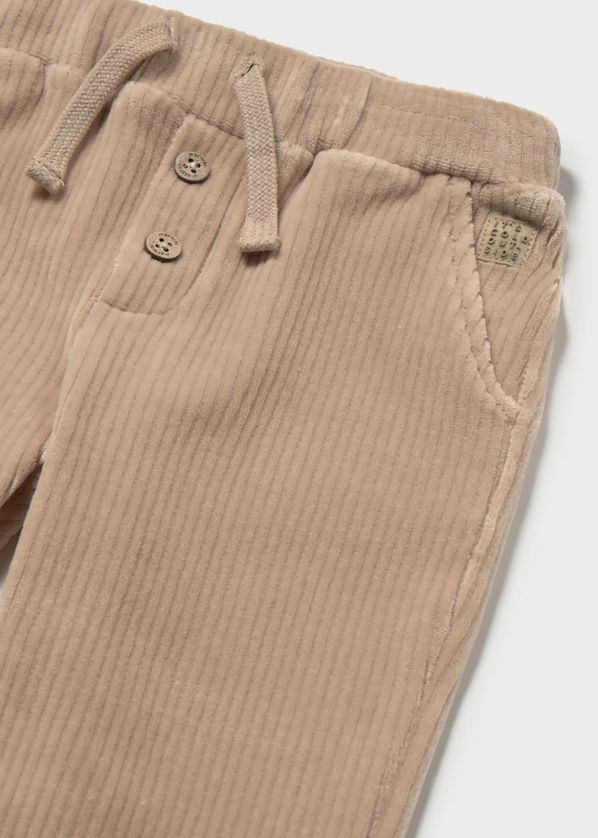 Mayoral 2110/2542 Baby Boy's Long Sleeve Shirt & Corduroy Pants Set 2PC – Nata- Toffee
