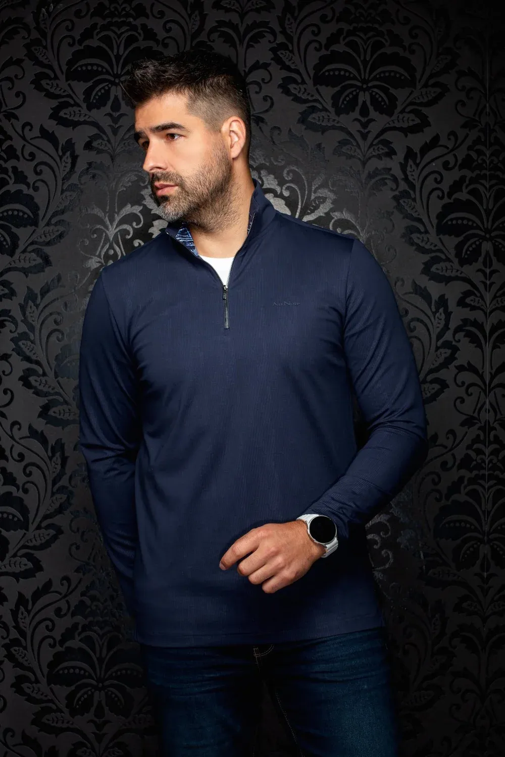 Au Noir BONNEFOI Men's Long Sleeve Sweater