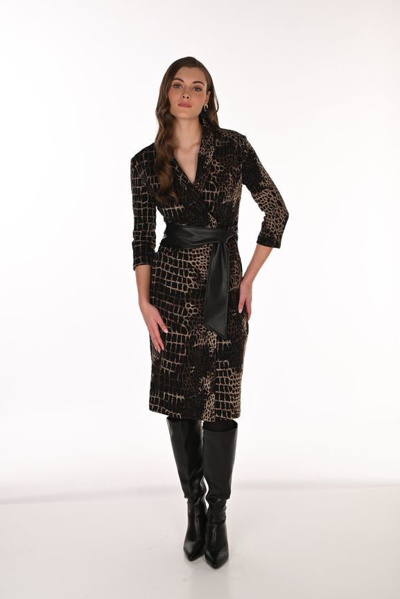 Frank Lyman 263215 Women's Leopard Print Dress