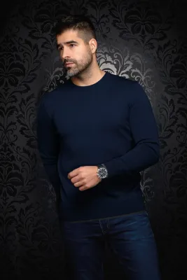 Au Noir LACAUNE Men's Crew Neck Sweater