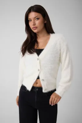 Guess W6BR26Z1408 Women's Long Sleeve VN GABRIELLE Cardigan