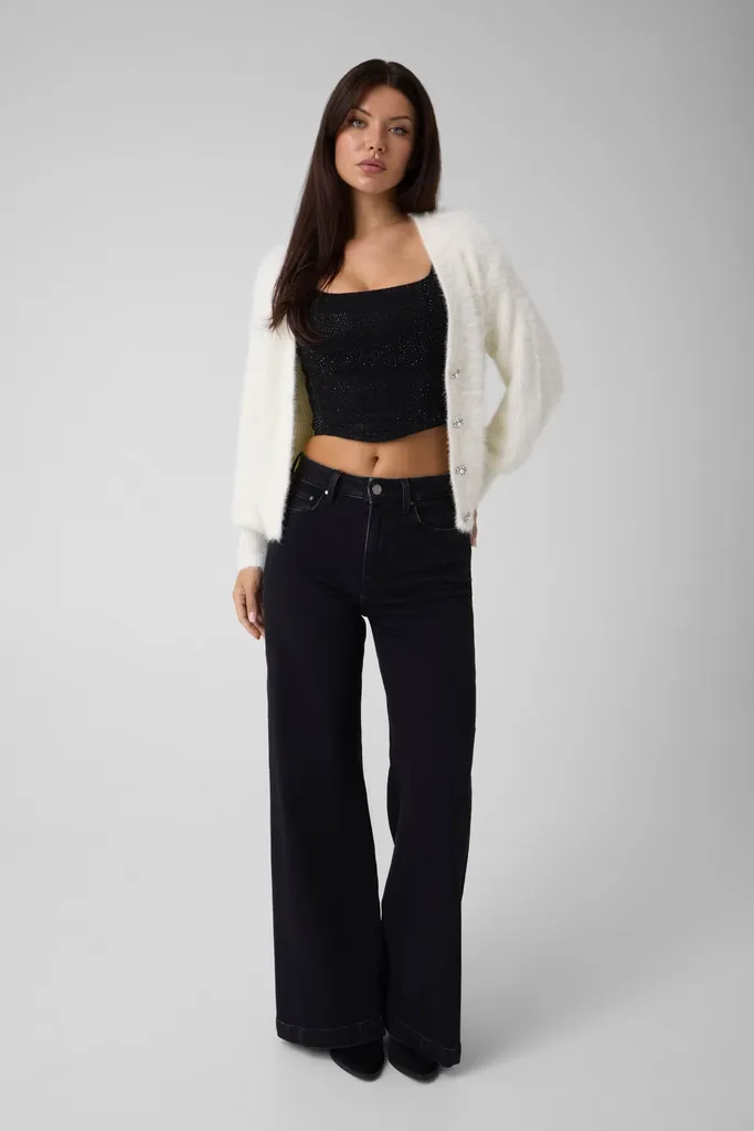 Guess W6BR26Z1408 Women's Long Sleeve VN GABRIELLE Cardigan