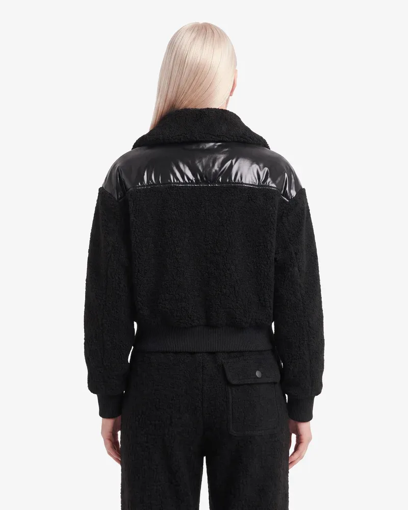 Alpenhaus A2H008F6PO Women's Pazevin Faux Sherpa Zip Up Jacket