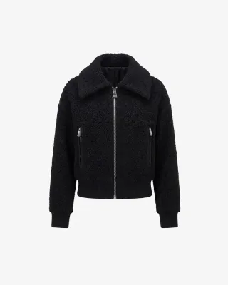 Alpenhaus A2H008F6PO Women's Pazevin Faux Sherpa Zip Up Jacket