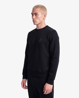 Alpenhaus A6H001F6SC Men's Carroz Scuba Crewneck Sweater
