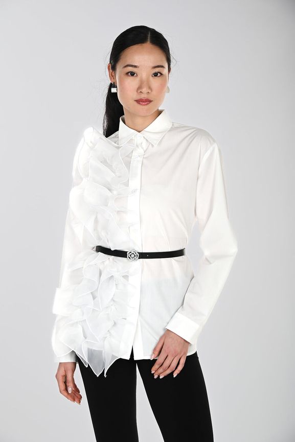 Frank Lyman 264843 Women's Woven Ruffle Blouse