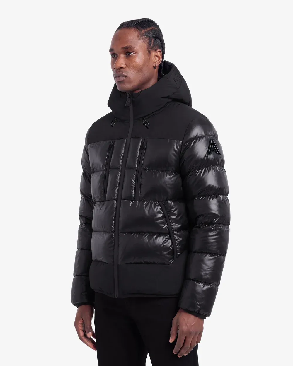 Alpenhaus A6N001F6PO Men's Verbier Mixed Media Puffer