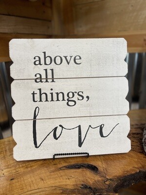 Above All Things Love Wall Decor