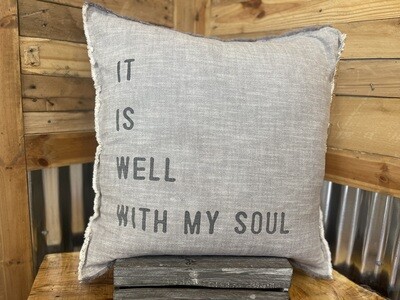 It Is Well Pillow