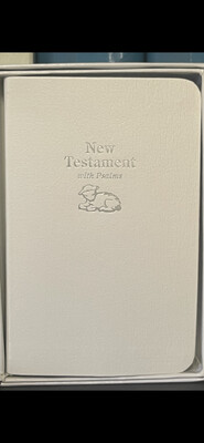 KJV New Testament with Psalms- White