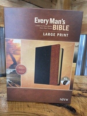 Every Man’s Bible Lg Print Black &amp; Tan