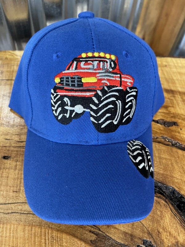 Boys Monster Truck Hat BLUE