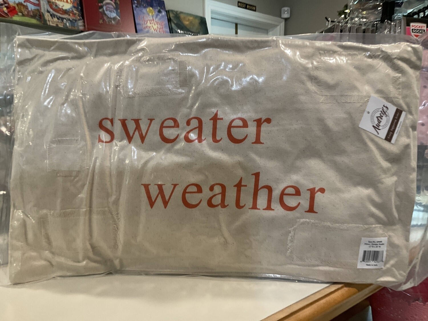 Sweater, weather pillow