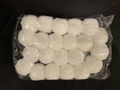 Faux, fur snowball garland