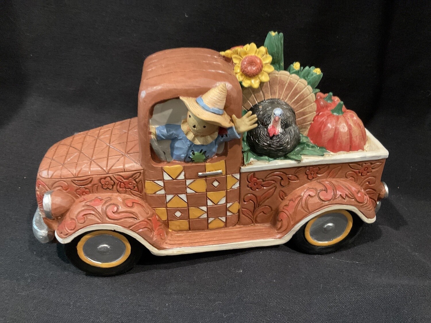 Jim Shore harvest Pickup truck