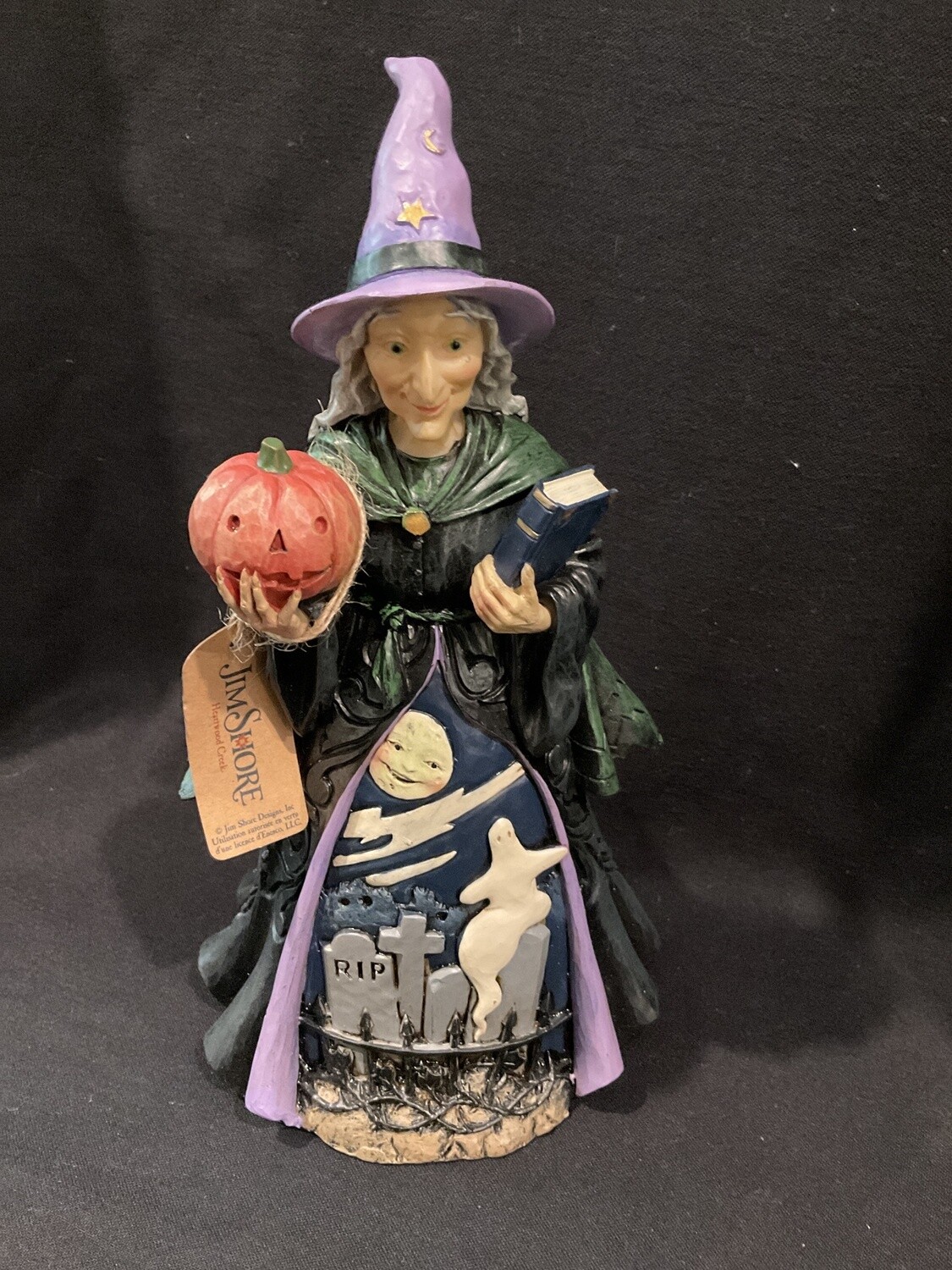 Jim shore graveyard, witch