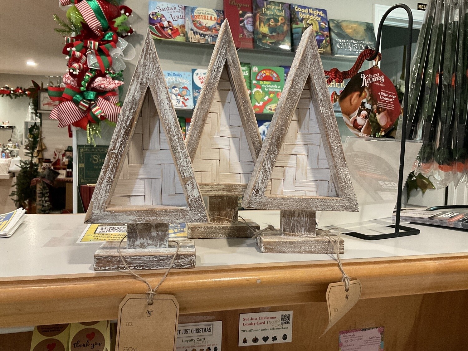 three tree wood set