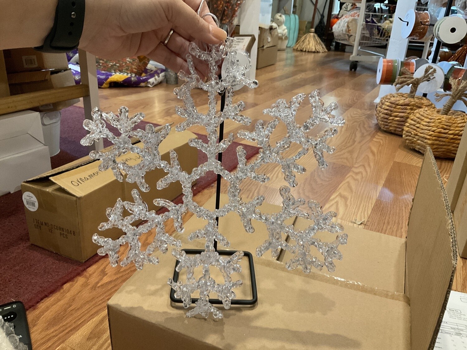 Acrylic snowflake ornament