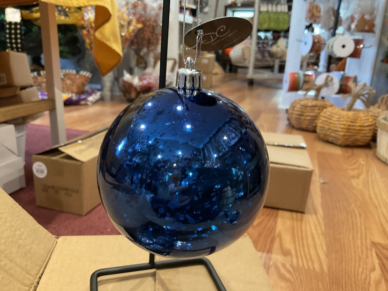 Blue mercury, ball ornament