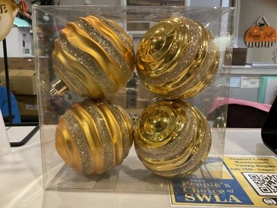Four Pack gold balls