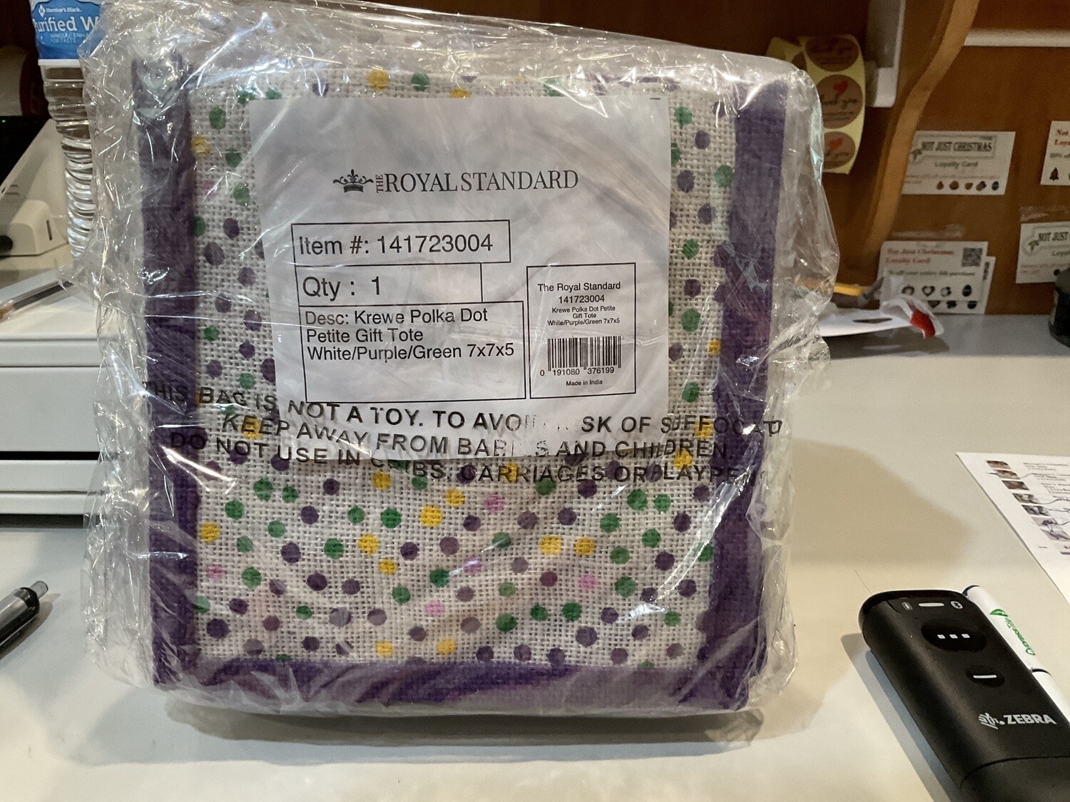 Mardi Gras Toca.gift tote.
