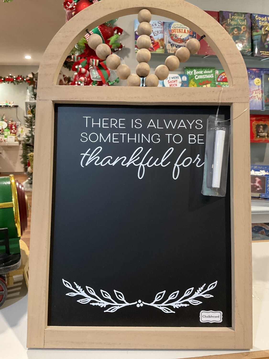 Wood window chalkboard, wall sign