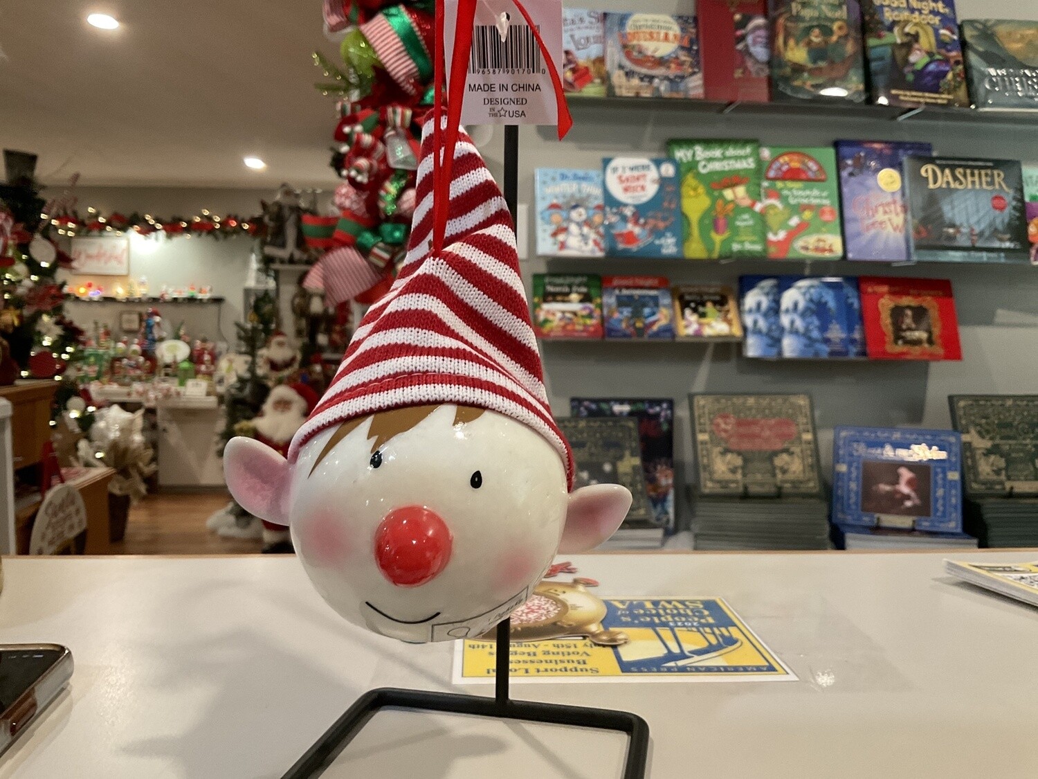 Elf LED Ball ornament