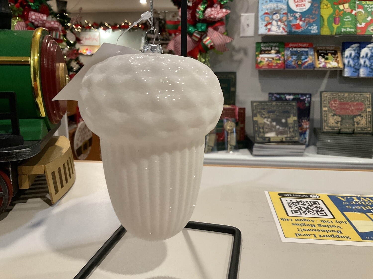 5 inch acrylic acorn ornament