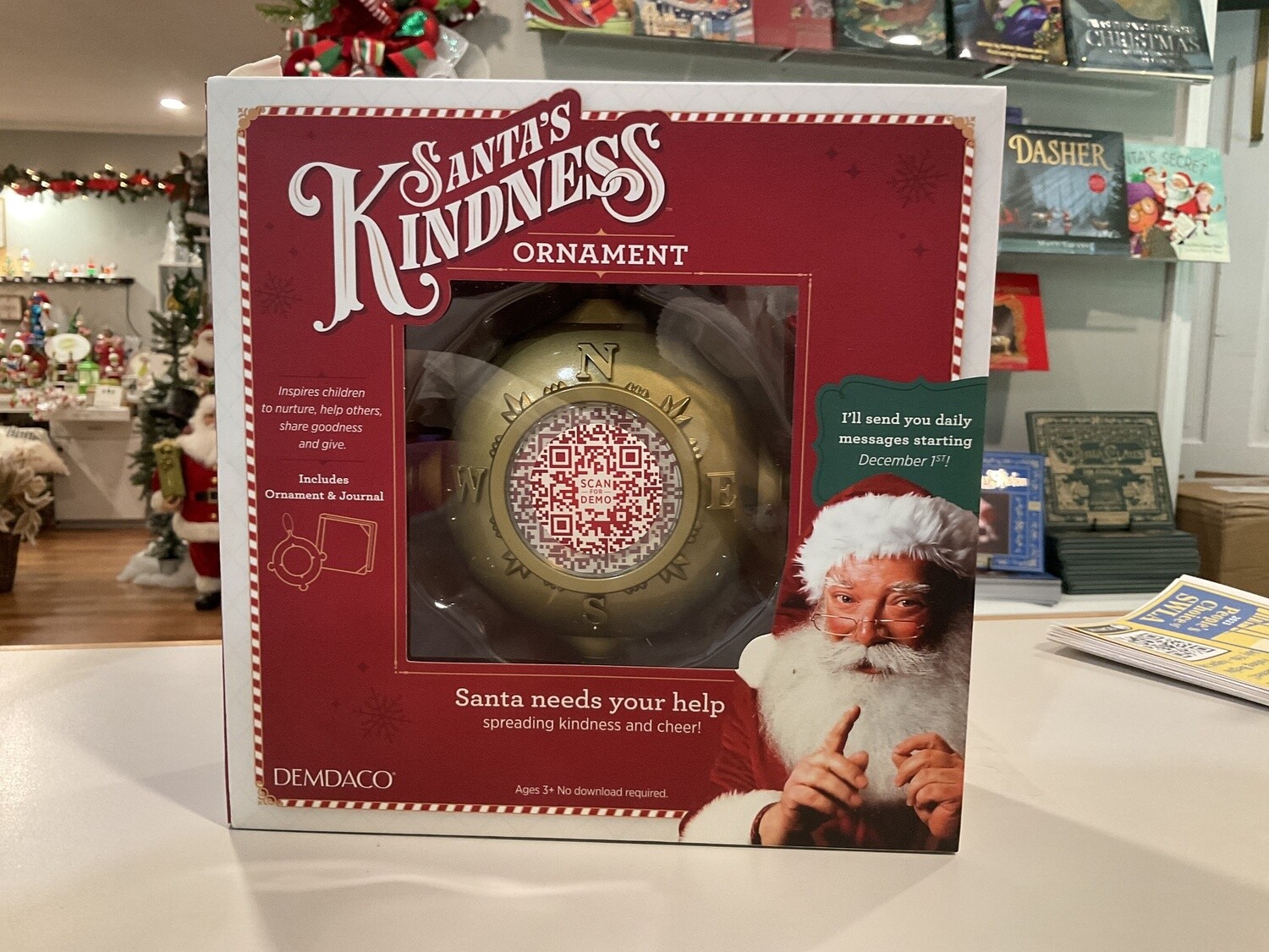 Santas kindness ornament and journal